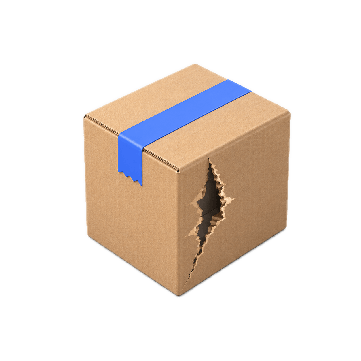 Torn package
