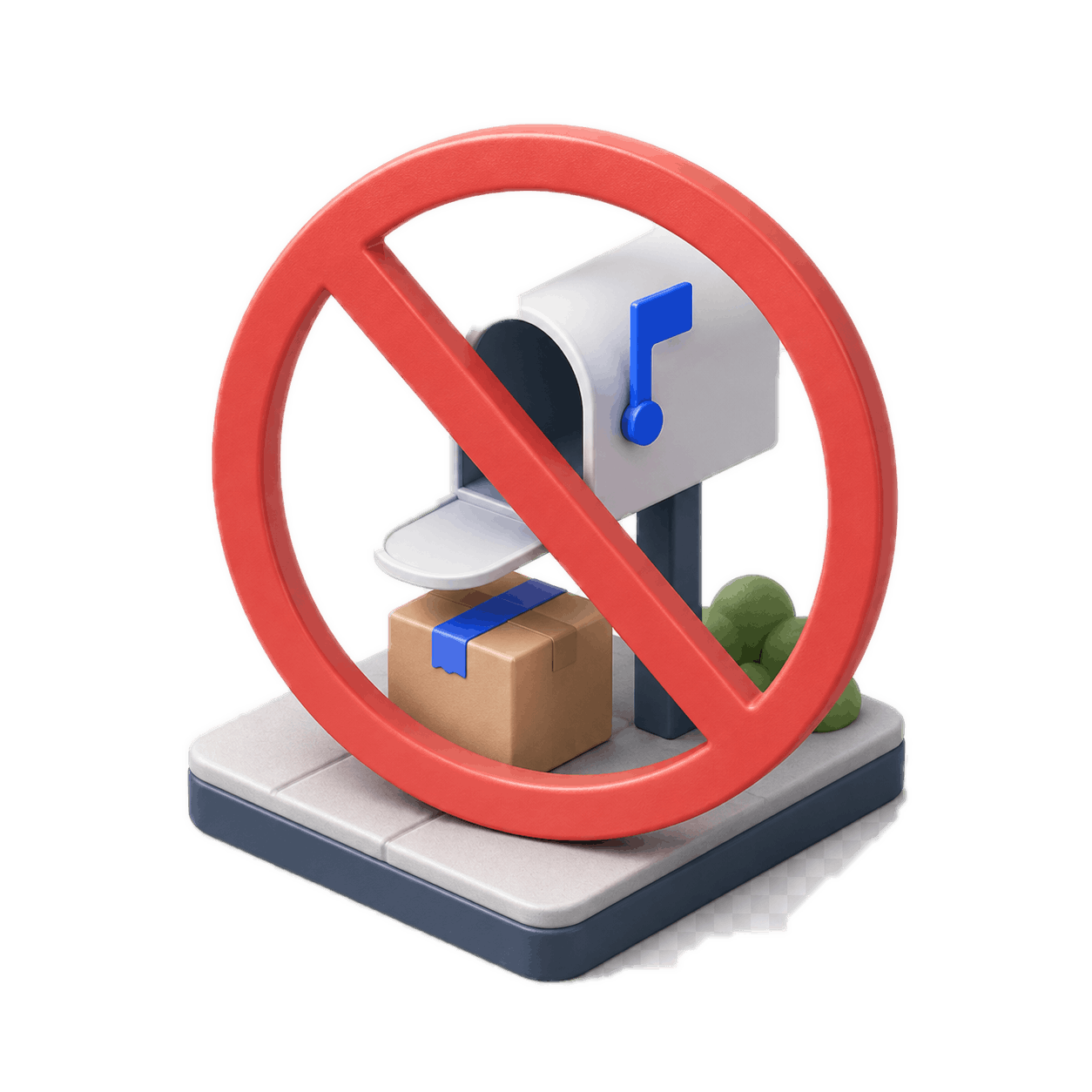 No mailbox delivery